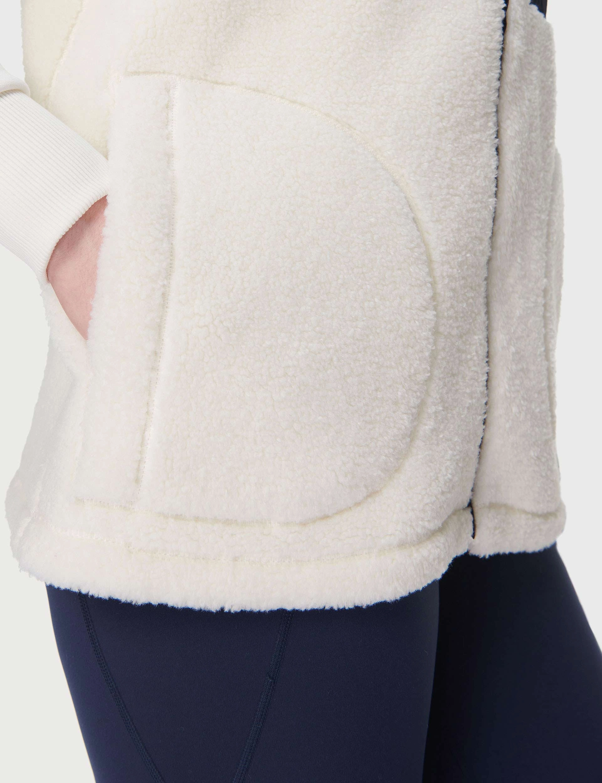 Neutral palette Plush Gilet - Lily White