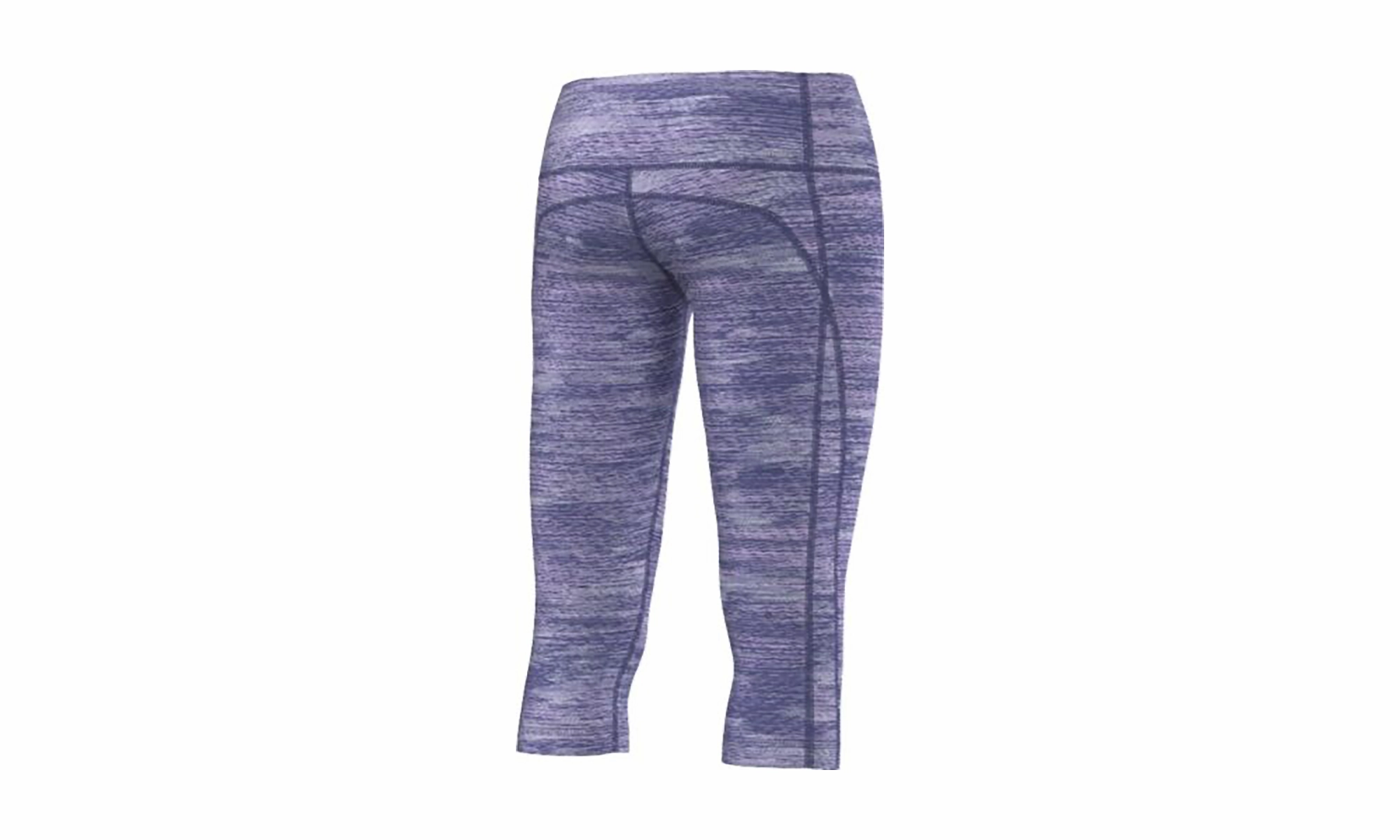Performer Capri "Purple / Heather" Adjustable Waistband