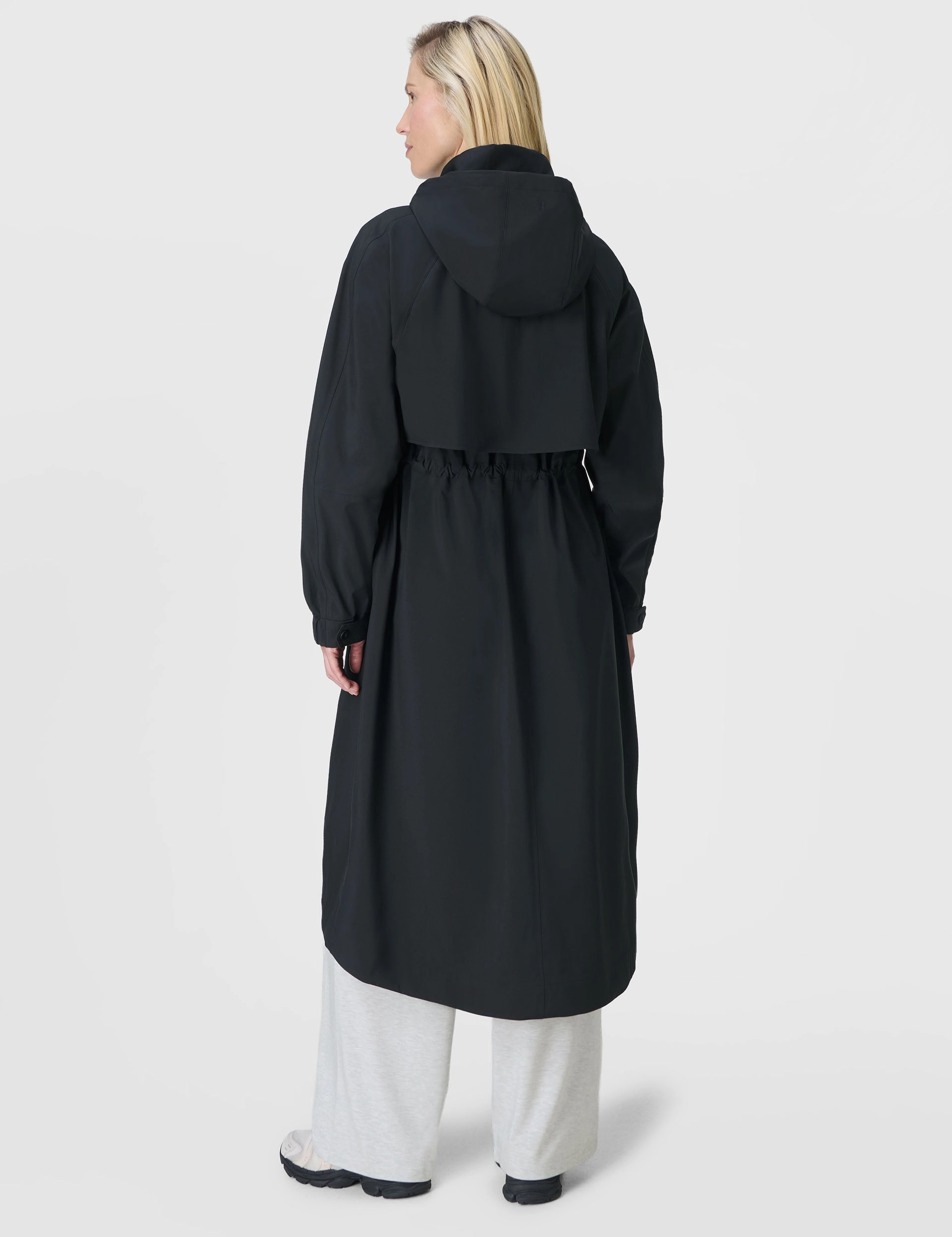 Motion Technical Longline Parka - Black Light Pack Option Elasticized Waist