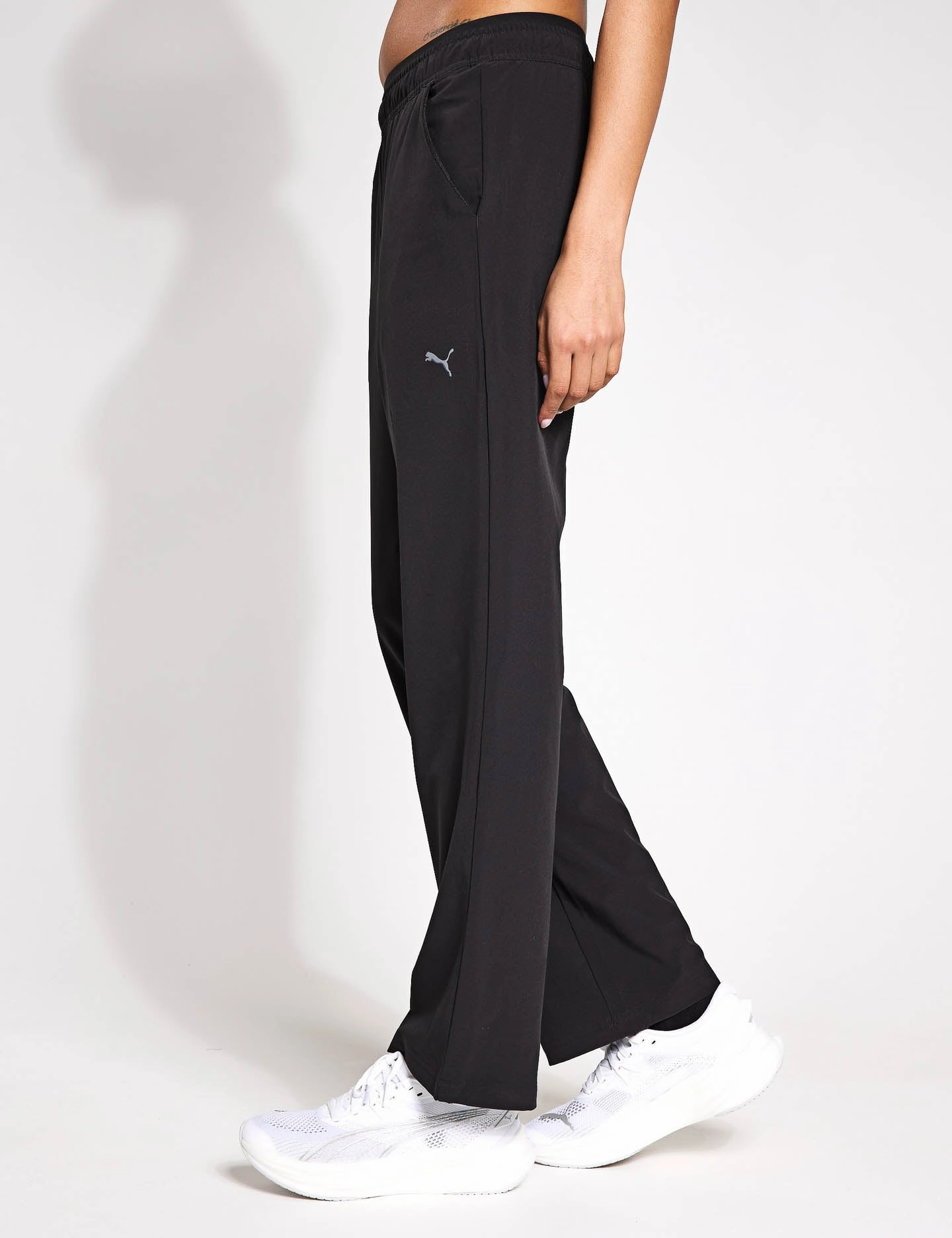 Flatlock Seams Non SlipInnerLayer Move Fashion Pants - Black