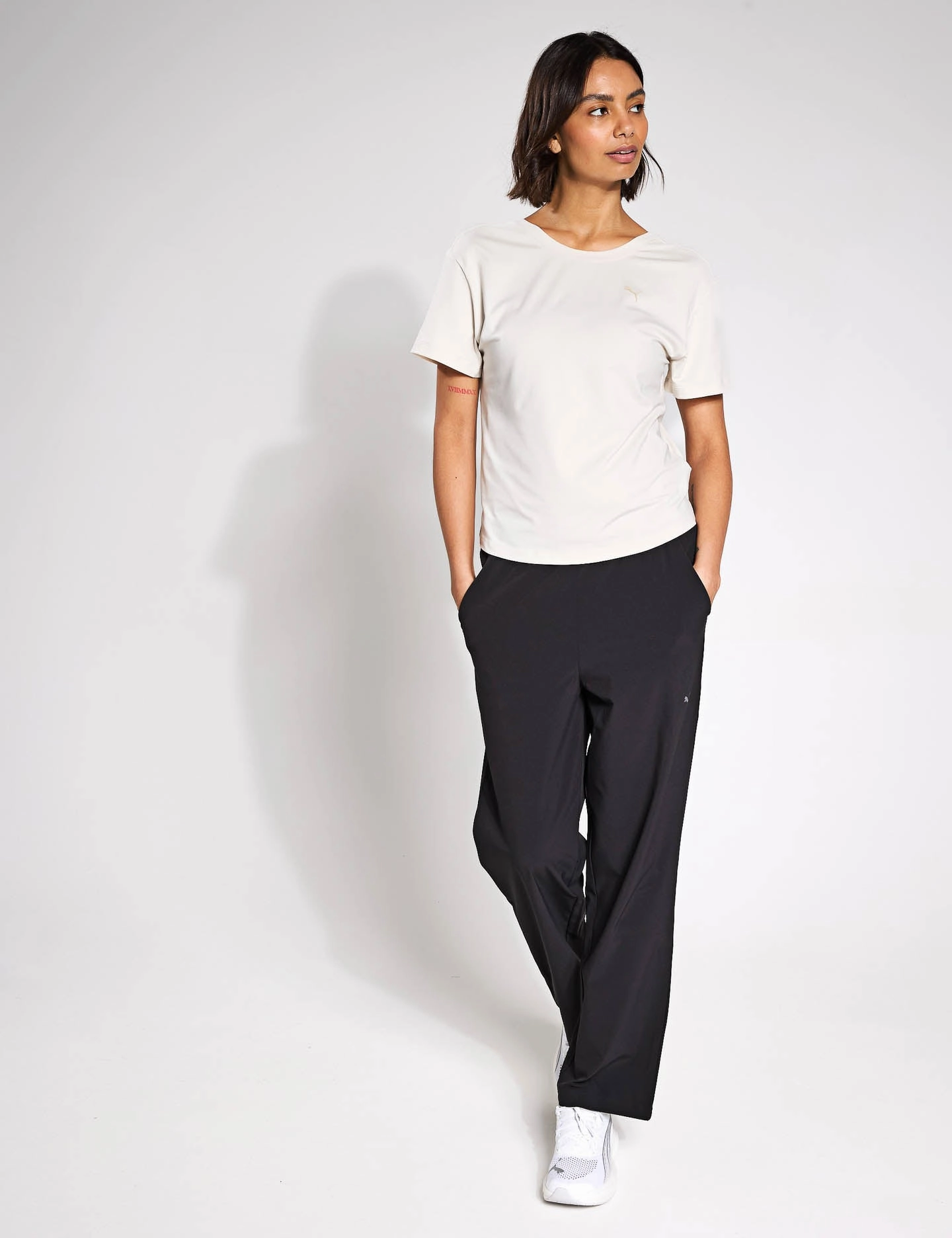 Moisture Wicking Lining UV Protective Coating Move Fashion Pants - Black