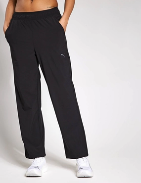 Anti Pilling Fabric Flexible Articulated Knees Move Fashion Pants - Black