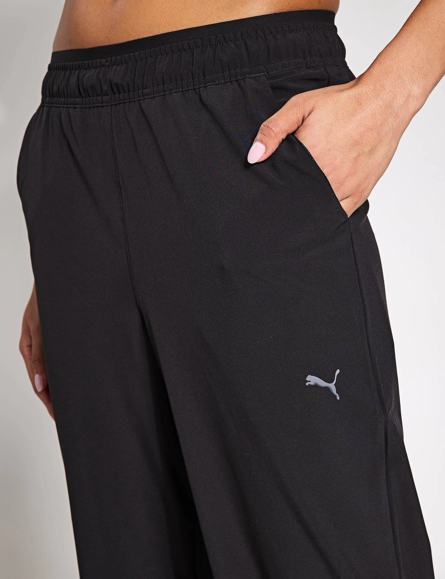 Bound Edges Move Fashion Pants - Black