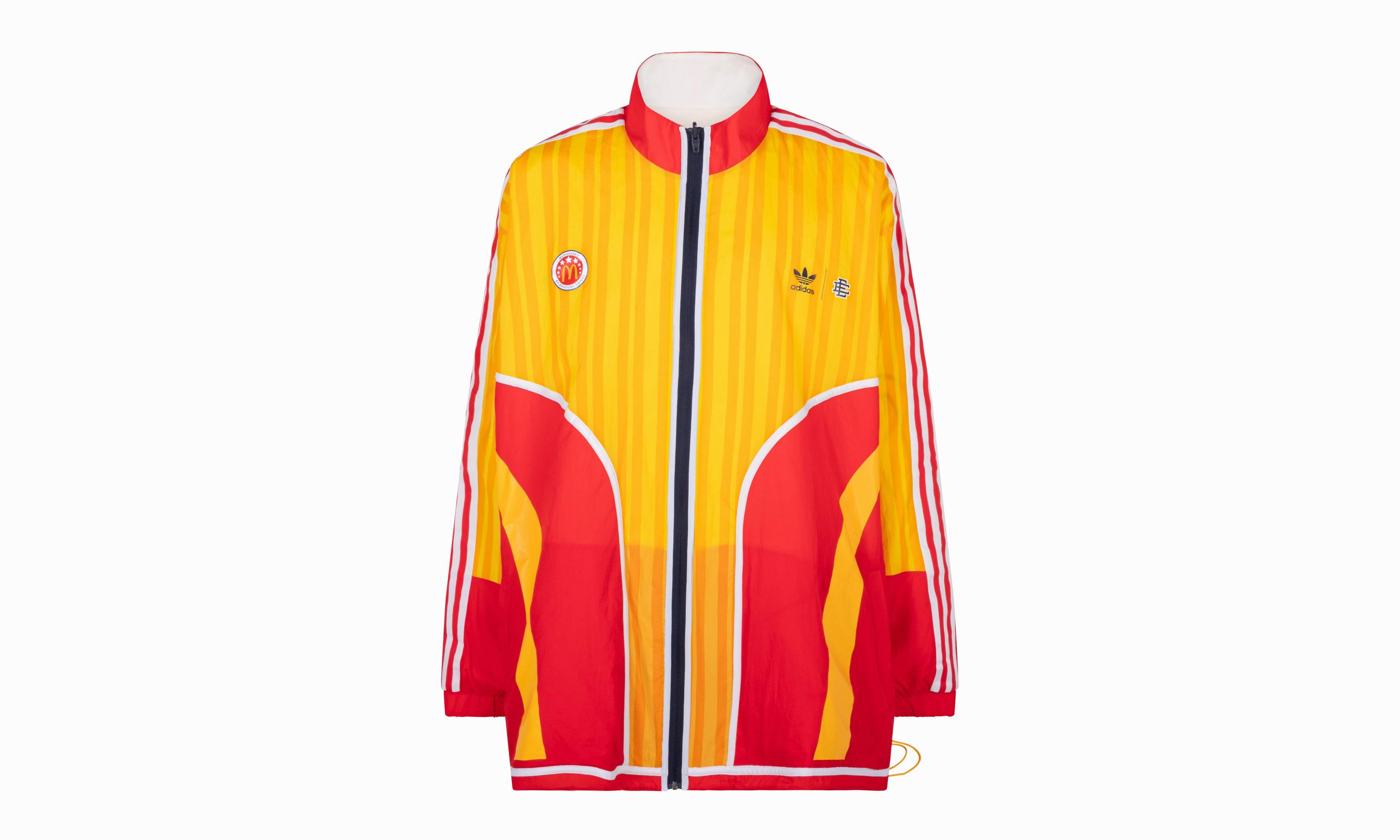 Eric Emanuel McDonalda??s Reversible Track Jacket "White" StainRepellentSurface Peace Flow