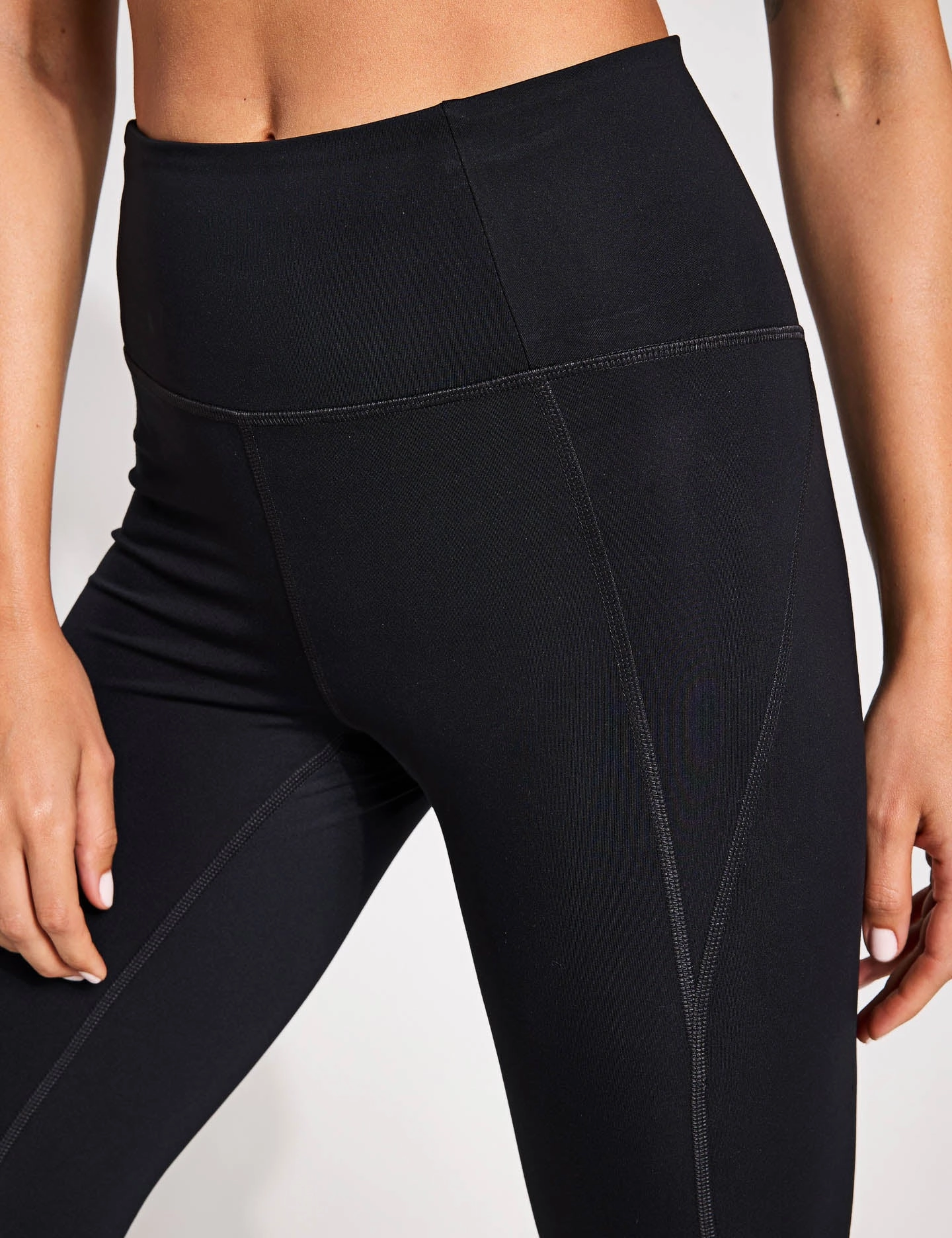 Camping Gear For Adults Compressive High Waisted Legging - Black