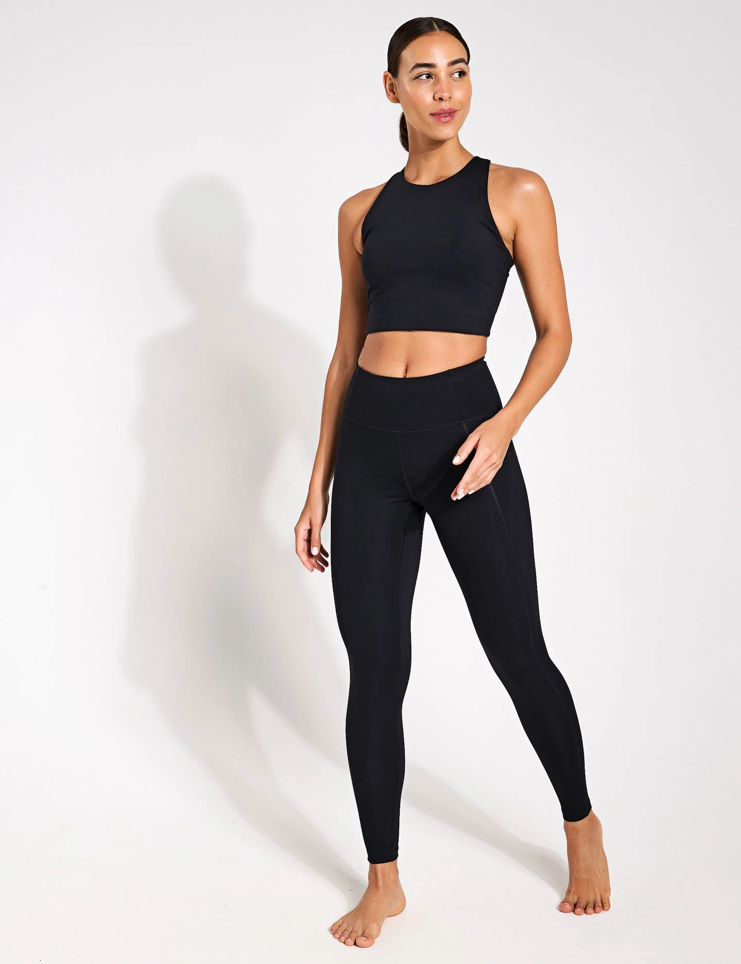 Compressive High Waisted Legging - Black Gym outfit Urban Mood