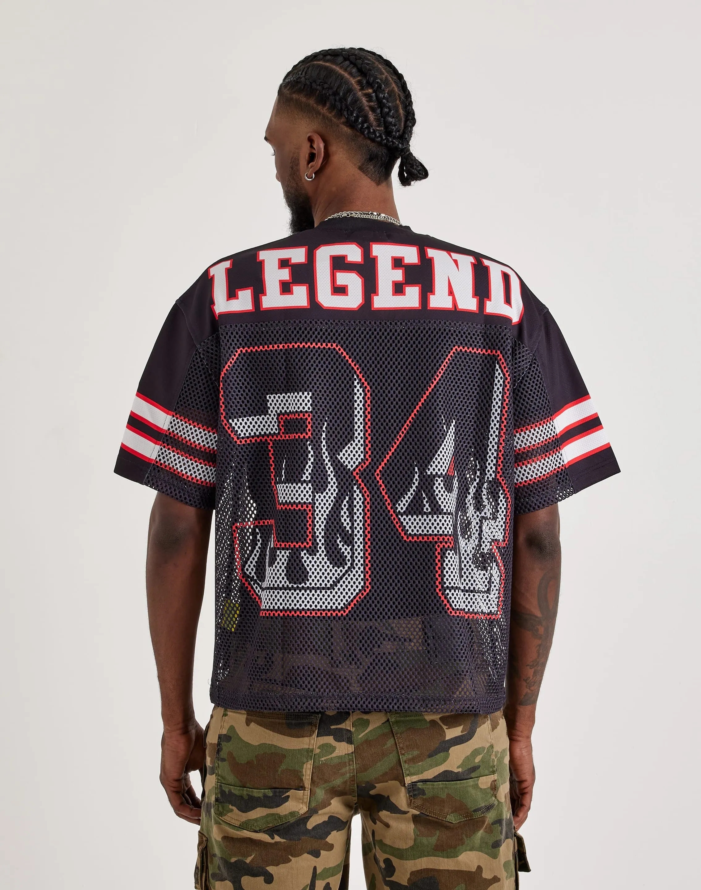 Mr. Mushies Flame Jersey QuickAccess Pockets Denim Cool