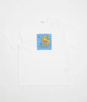Carhartt Old World T-Shirt - White Resilient Collar Interlining skiing event