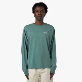 Everyday Essential Polka Dot Museum of Peace & Quiet Italic Long Sleeve Shirt / Fern