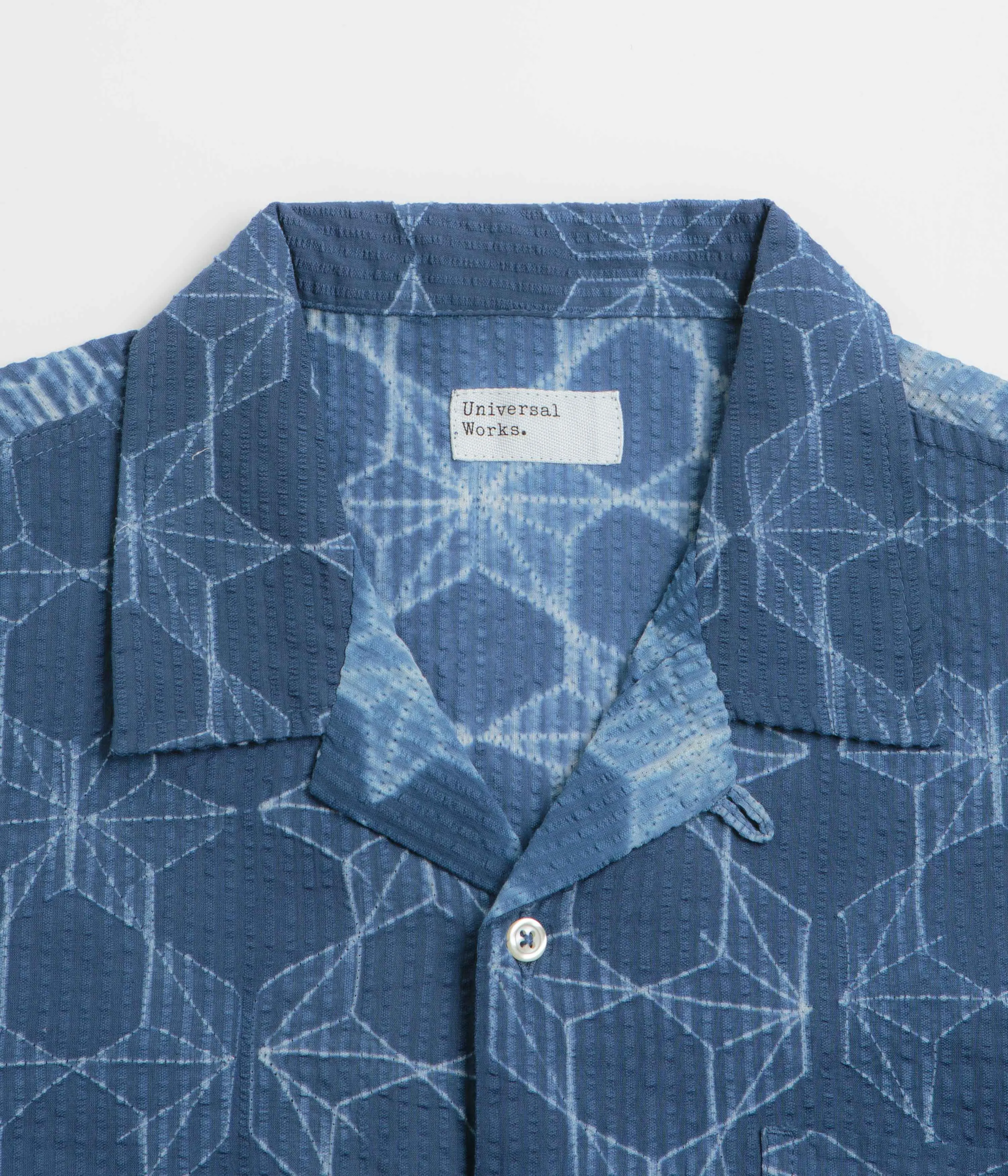 Universal Works Road Shirt - Indigo Soft touch finish