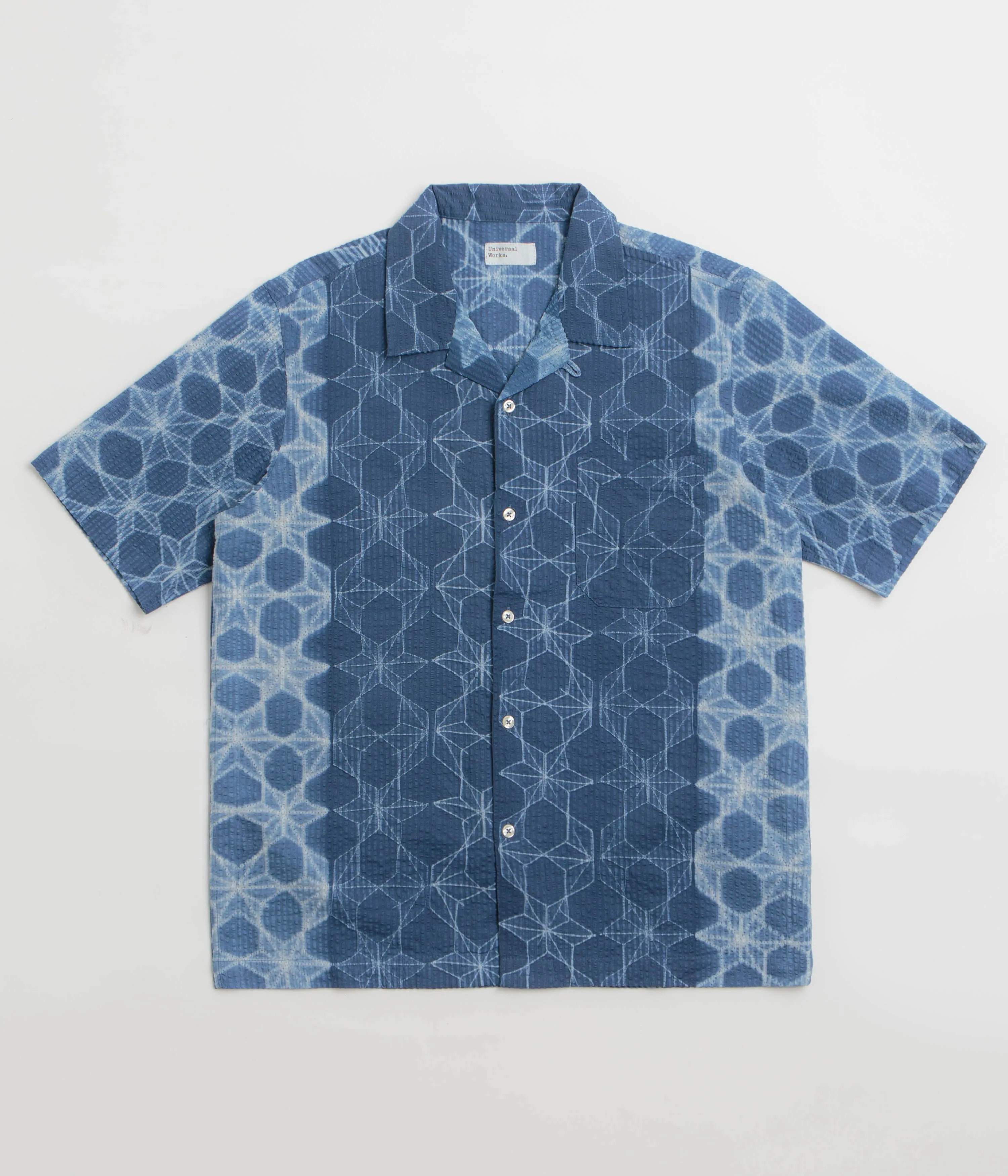 Universal Works Road Shirt - Indigo Business Meeting