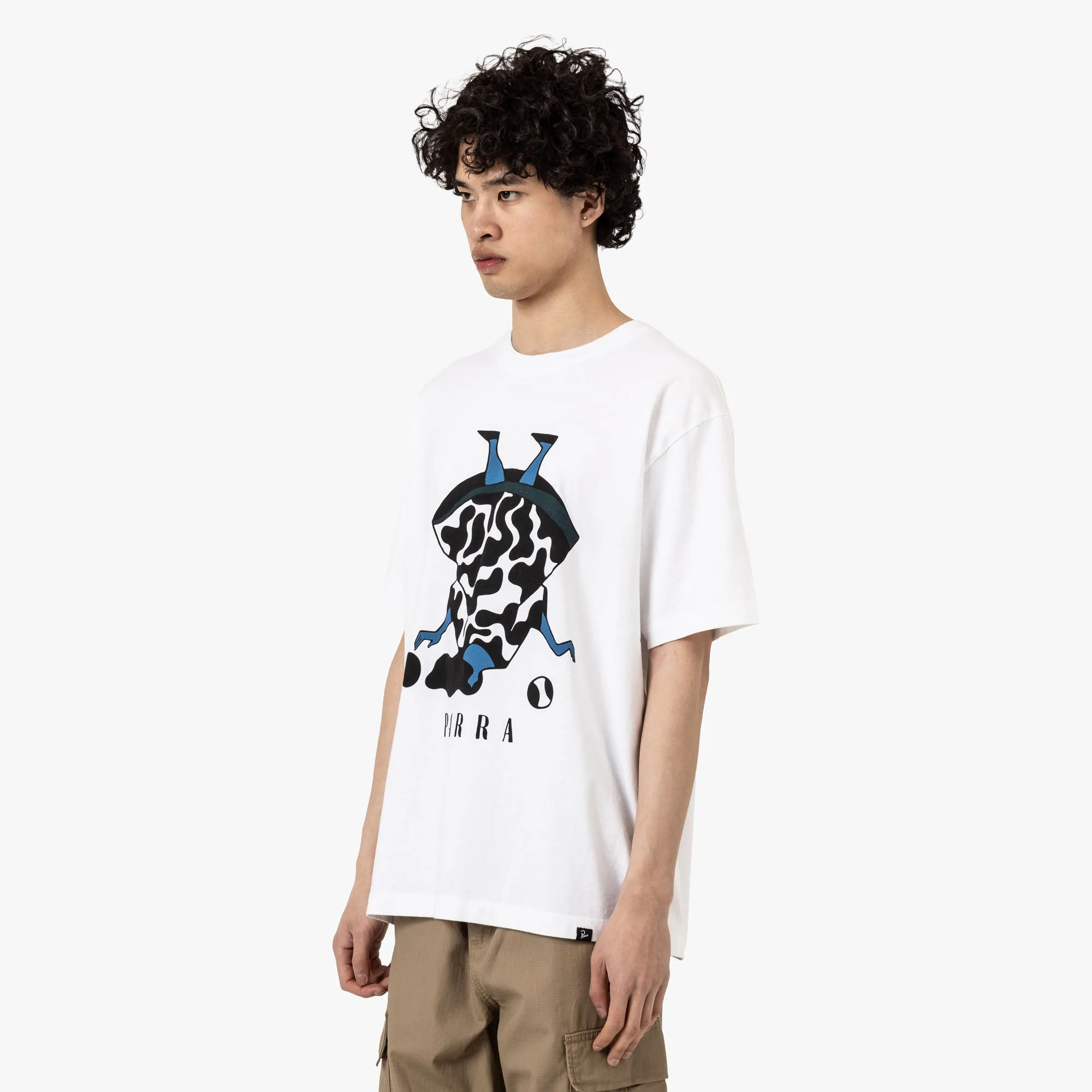 Three quarter sleeve by Parra No Regrets T-Shirt White