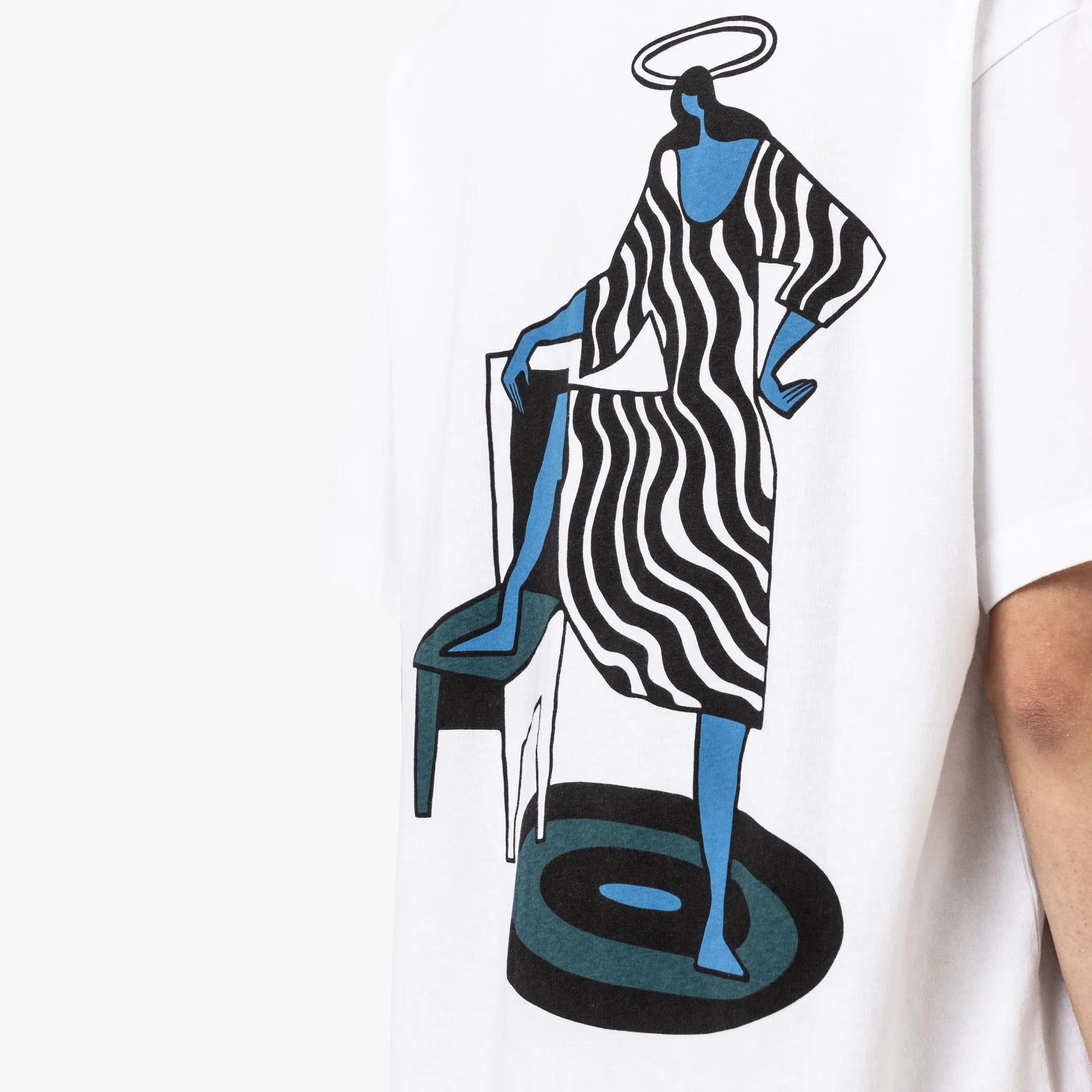 by Parra No Regrets T-Shirt White flight venue Female