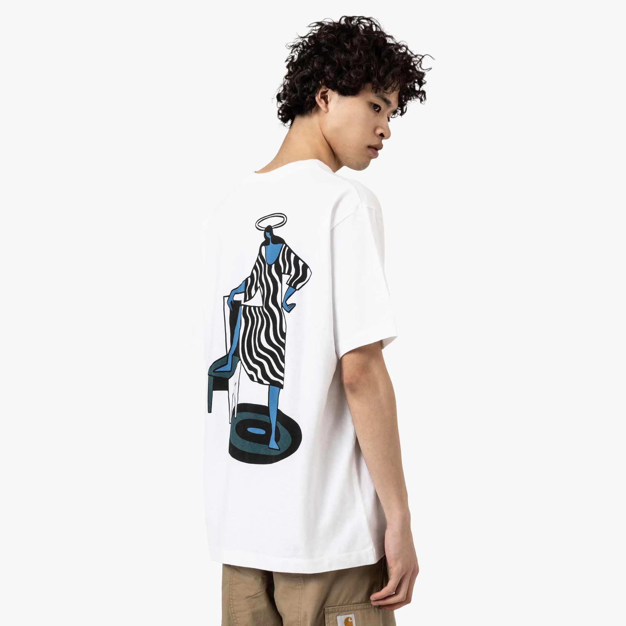 by Parra No Regrets T-Shirt White Picnic Easy to move in