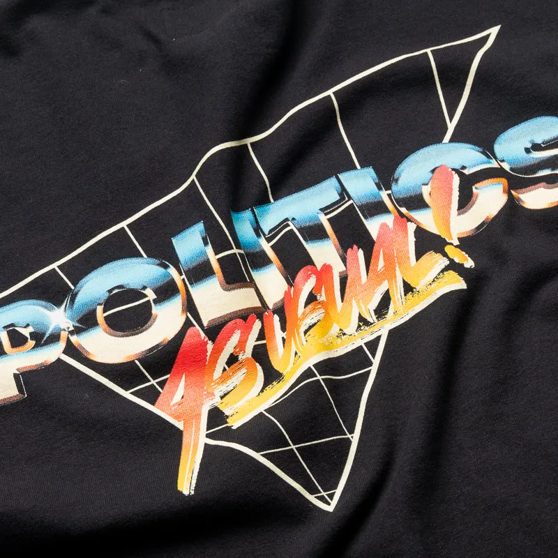 Politics Rad Tee - Black Above knee