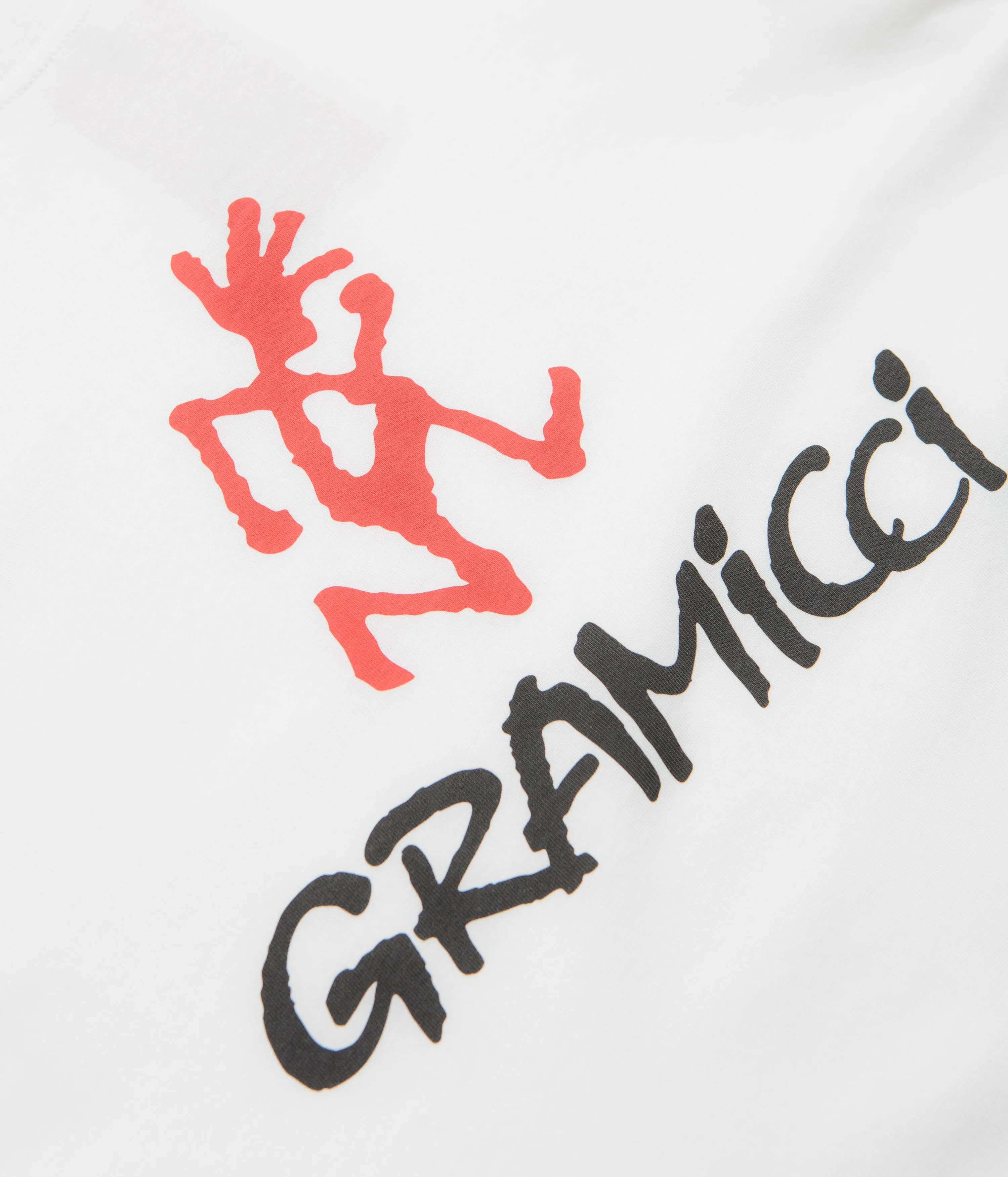 Gramicci Logo T-Shirt - White Tropical region Functional details