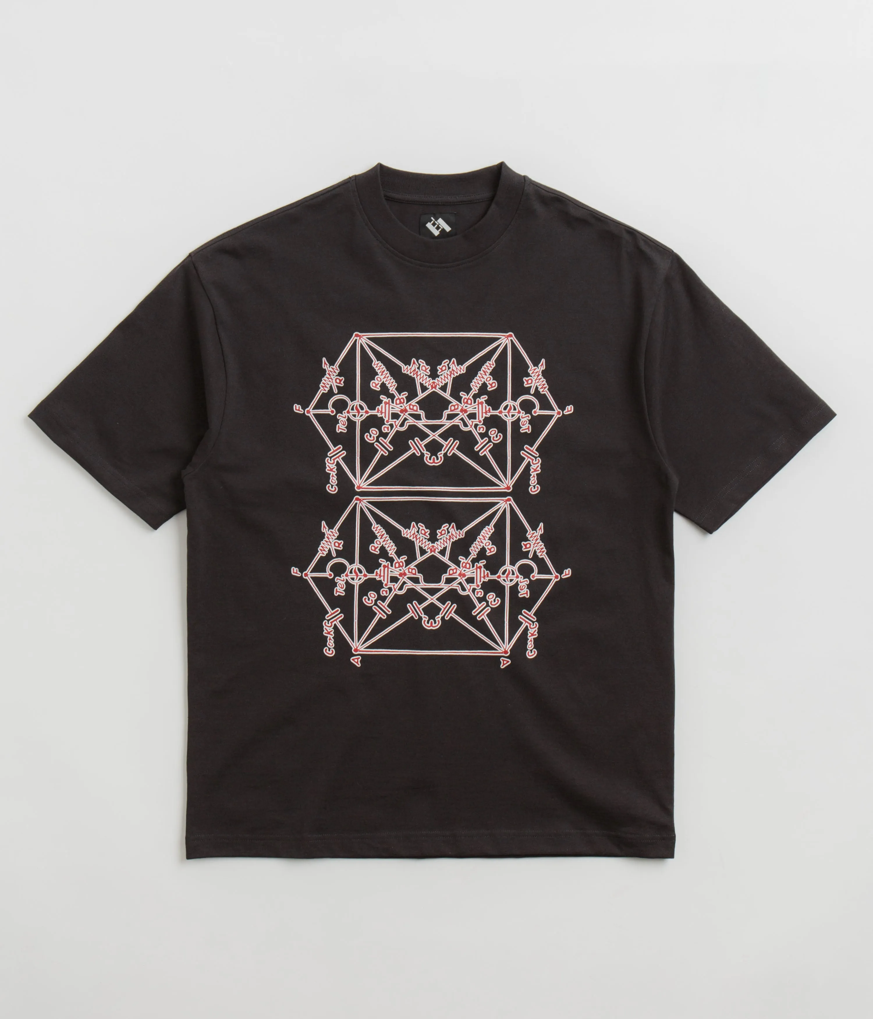 The Trilogy Tapes Envelope Goat T-Shirt - Black Limited Edition hidden closure