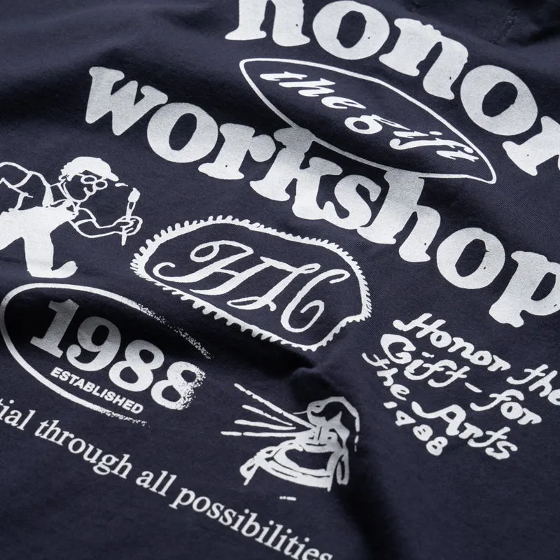 Honor The Gift Honor Workshop Tee - Navy Breathable Material