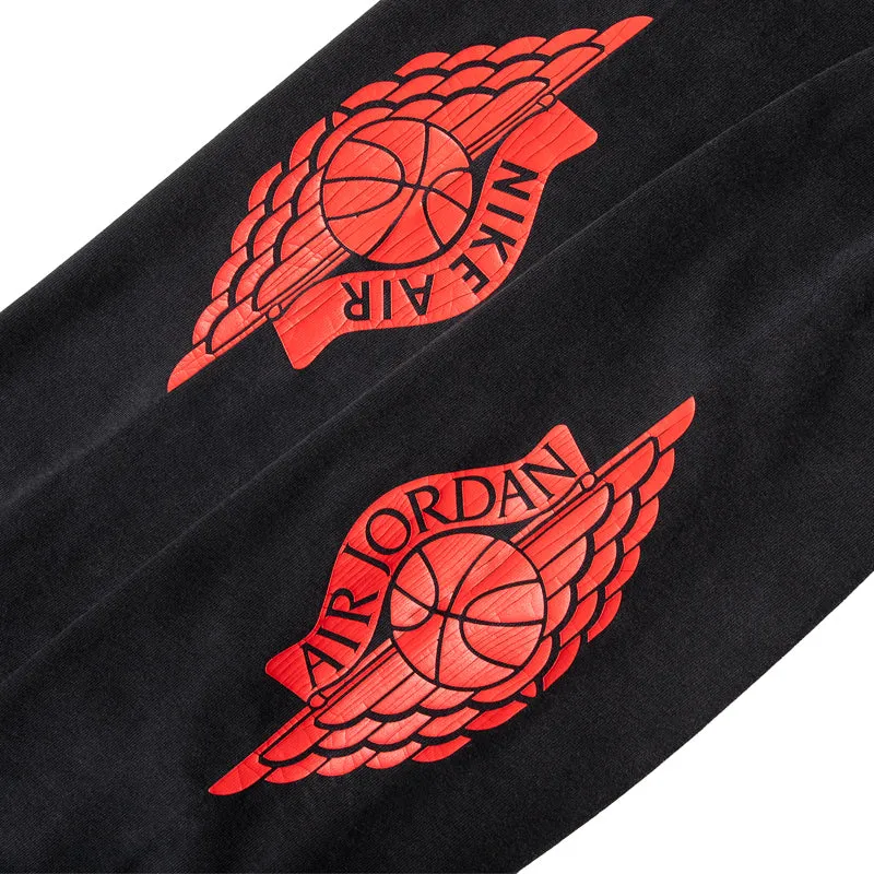 Jordan Rare Air L/S Tee - Black/Chile Red Sandals
