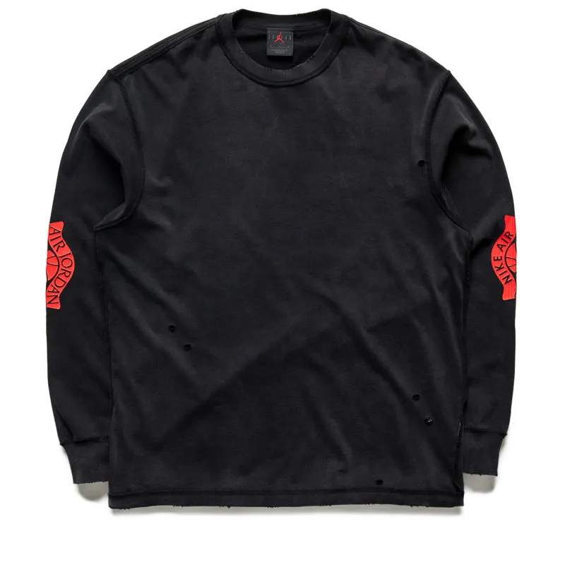 leggings silhouette Jordan Rare Air L/S Tee - Black/Chile Red