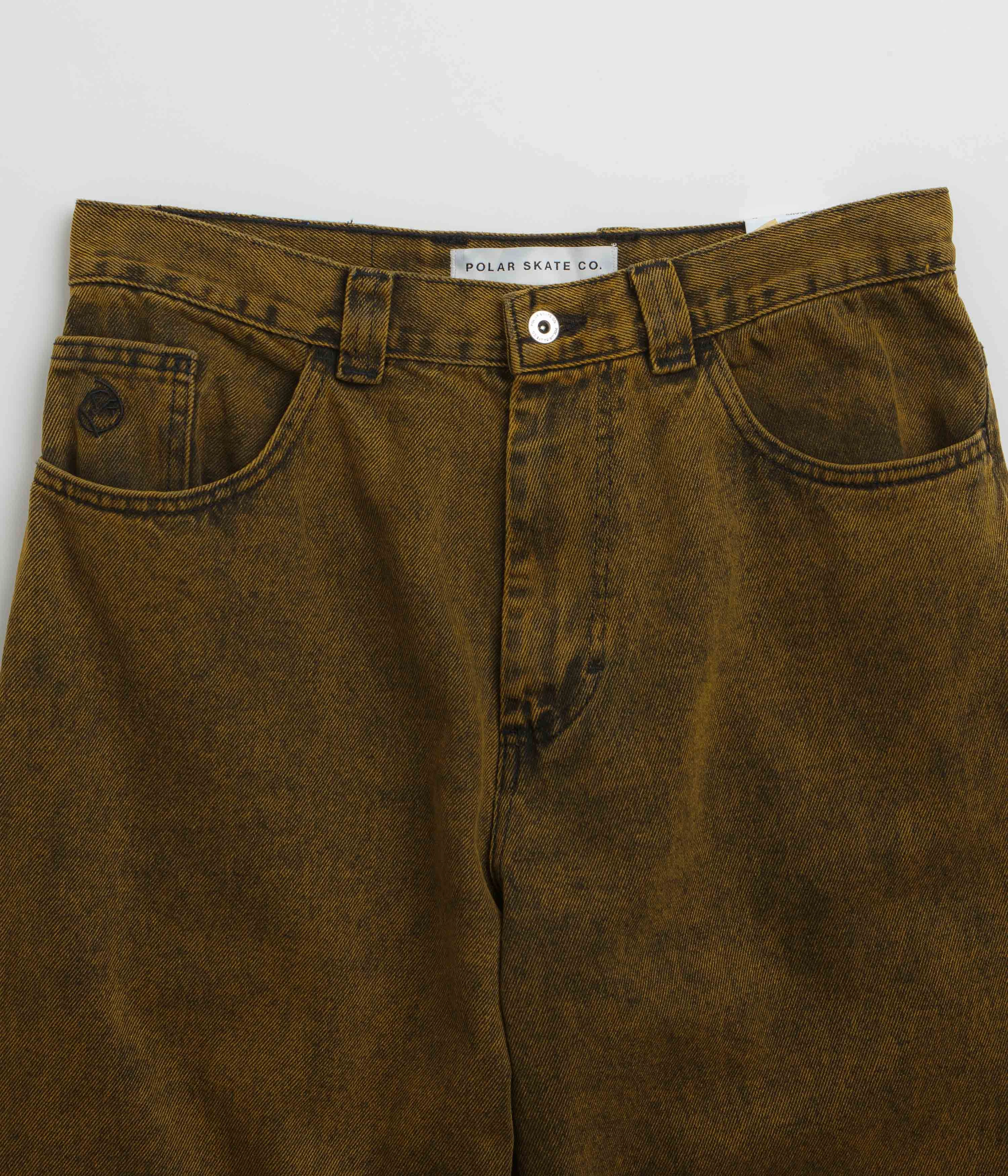 Polar Big Boy Jeans - Yellow Black / Black Low Bulk Design