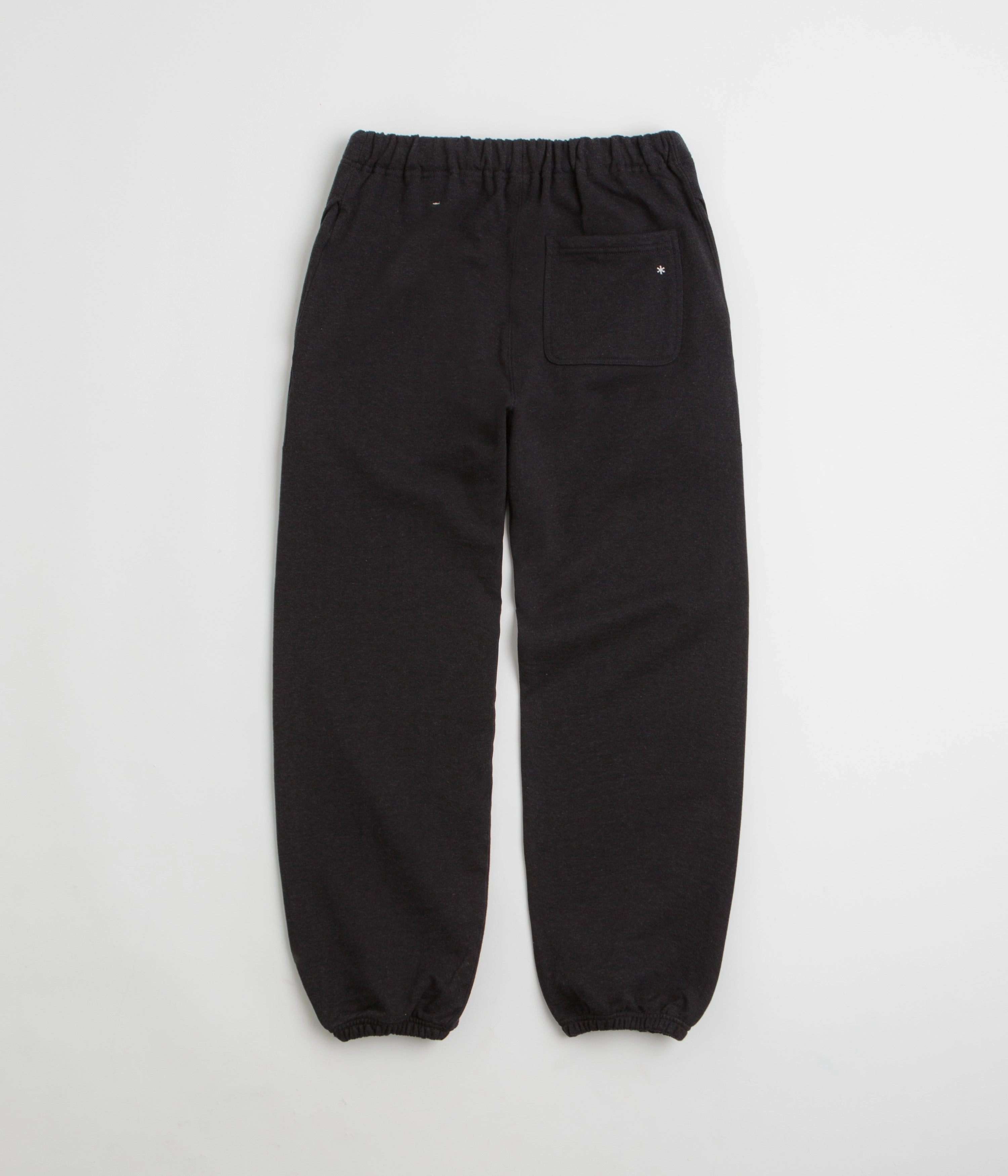 StretchWaistband Easy Wear Snow Peak Recycled Cotton Sweatpants - Black