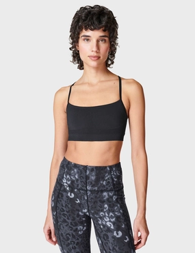Cyclists of all ages smooth material Spirit Restored Yoga Bra - Black