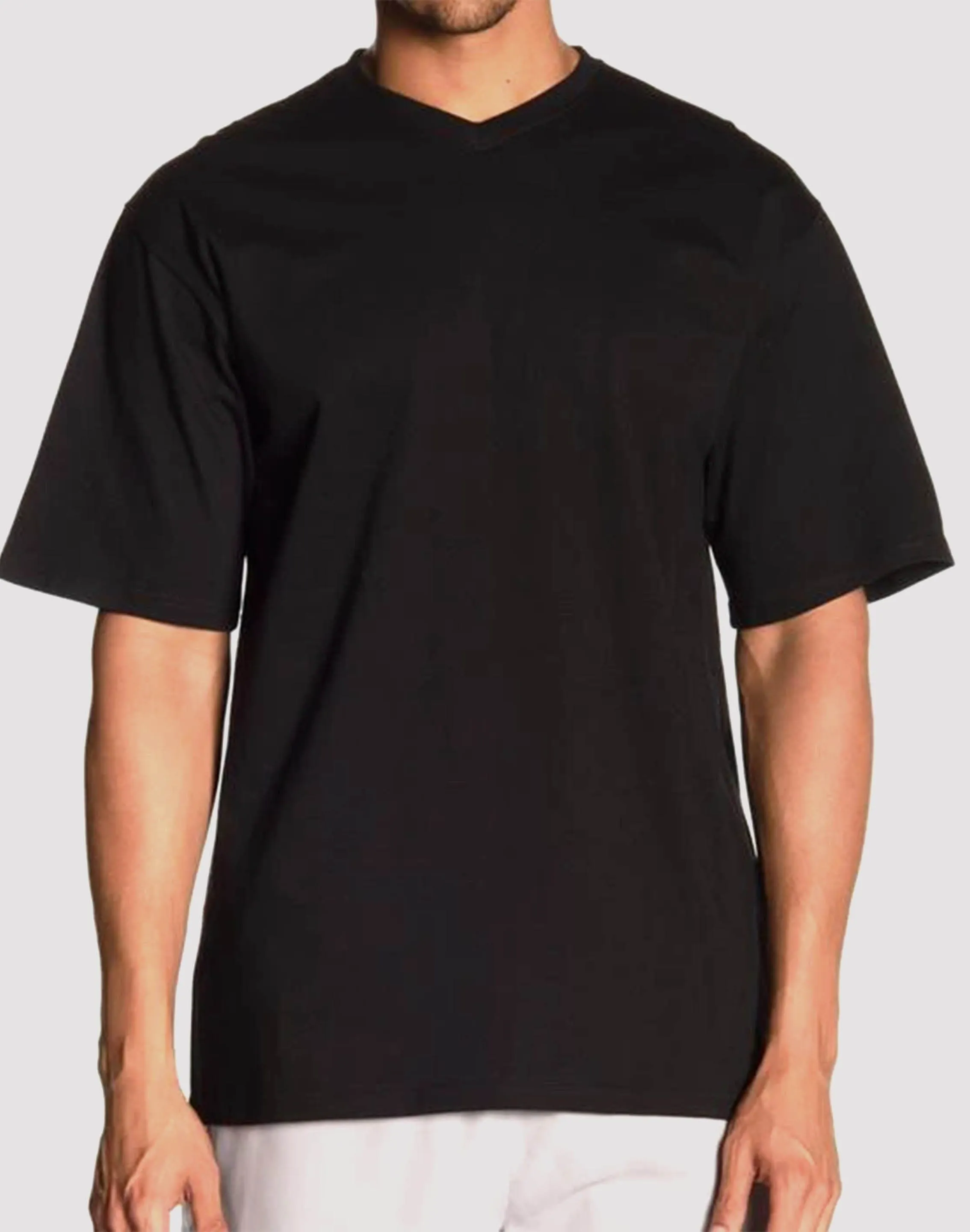 Luxe T Basic V-Neck Tee Metro Mode Earth Fit
