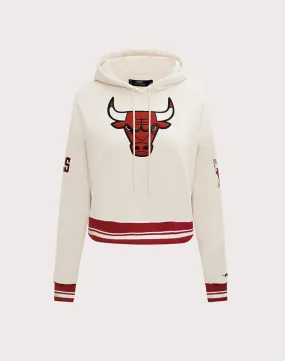 Flash Look AntiSnagTechnology Pro Standard NBA Chicago Bulls Retro Classic Cropped Hoodie