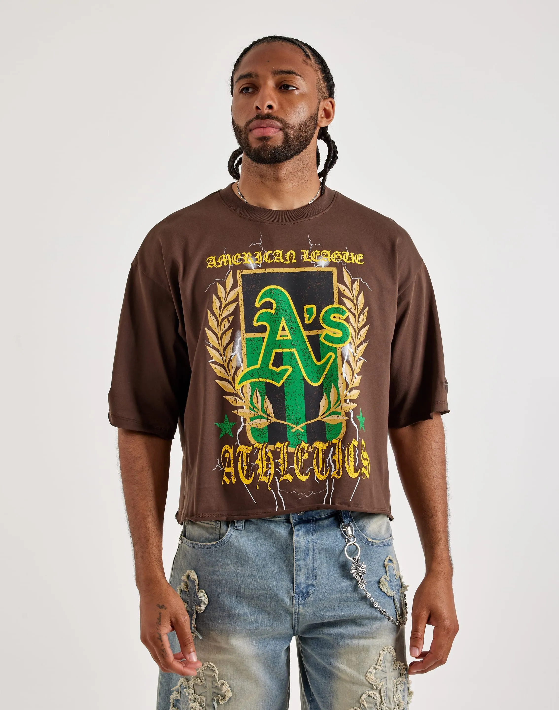 Pro Standard MLB Athletics Crest Tee HighCollar Style