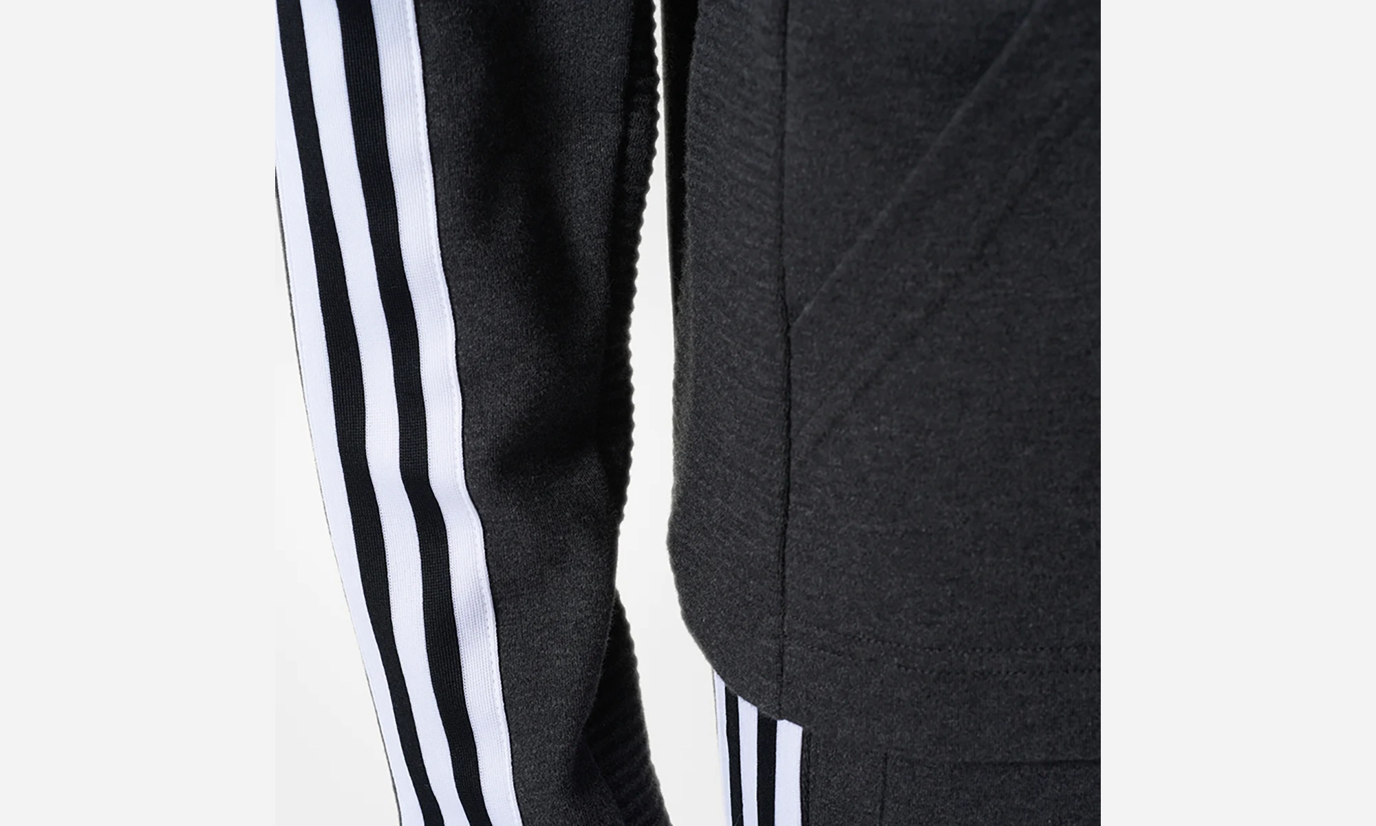 Curated Full Zip Hoodie "Black / White" AntibacterialFinish