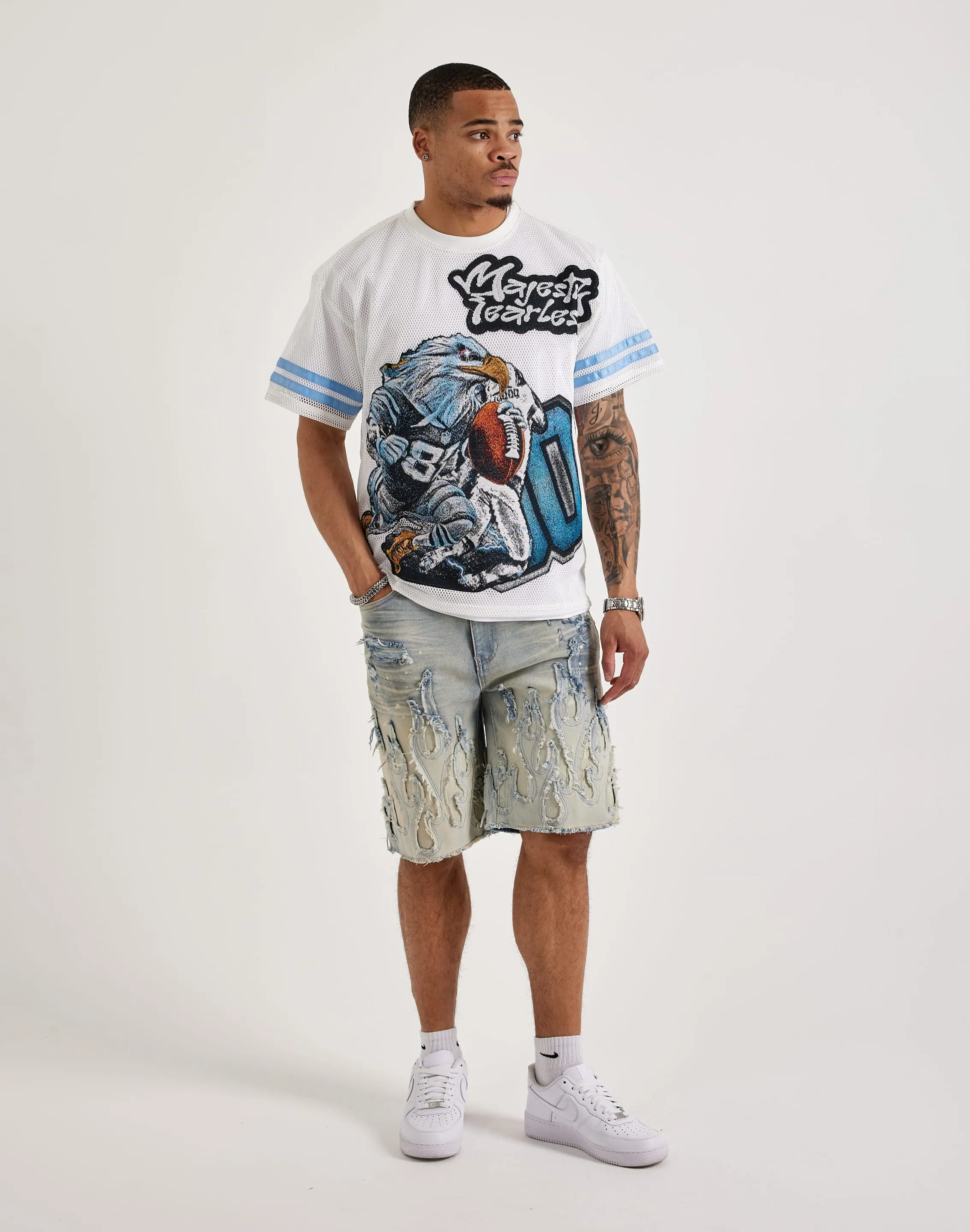 Serene Ease Low Care Majestik Eagle Mesh Tee