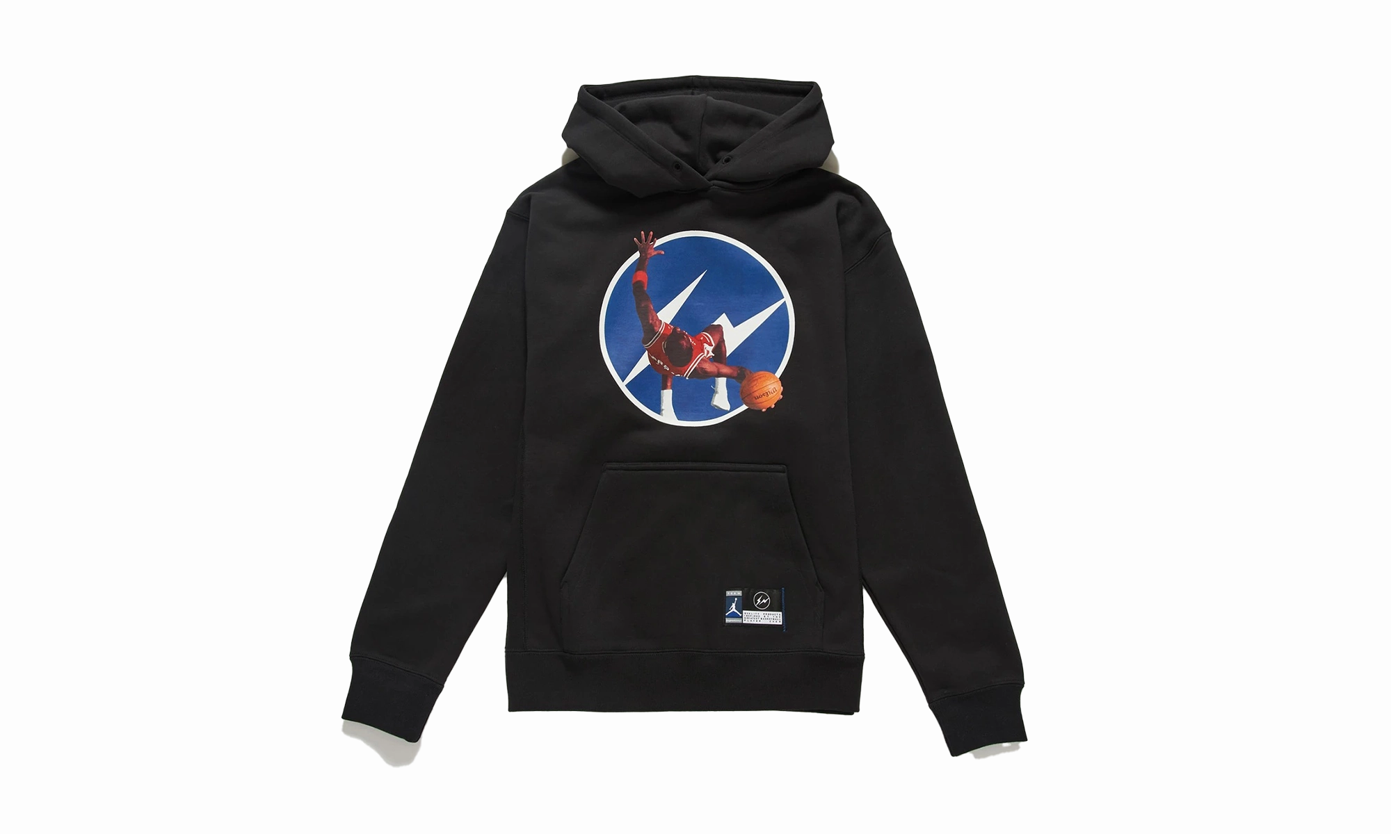Zero Waste HygroscopicFiber IMAGE PULLOVER HOODIE "Fragment Design - Black"