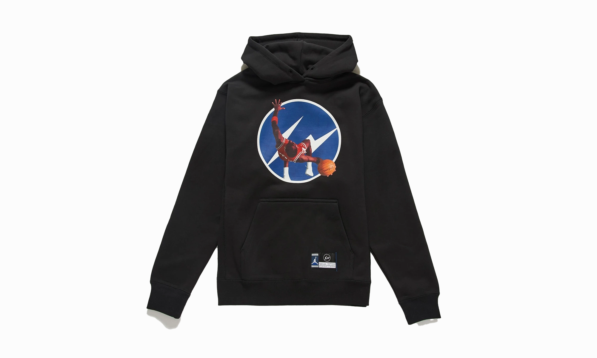 IMAGE PULLOVER HOODIE "Fragment Design - Black" Breathable fabric HypoallergenicFabric
