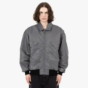 Brain Dead 3D Flight Jacket / Steel Recycled Material Zip Pockets