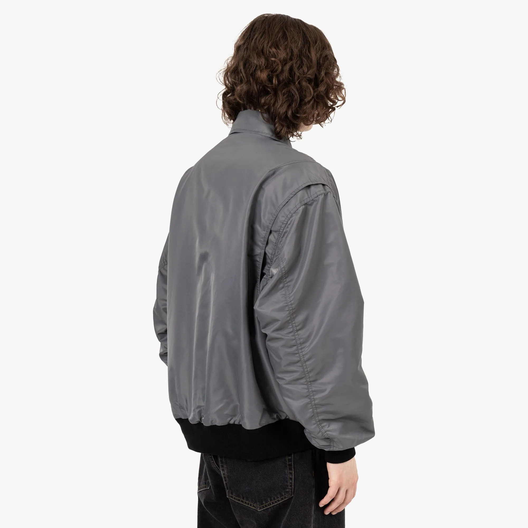 Seasonal Trend Brain Dead 3D Flight Jacket / Steel