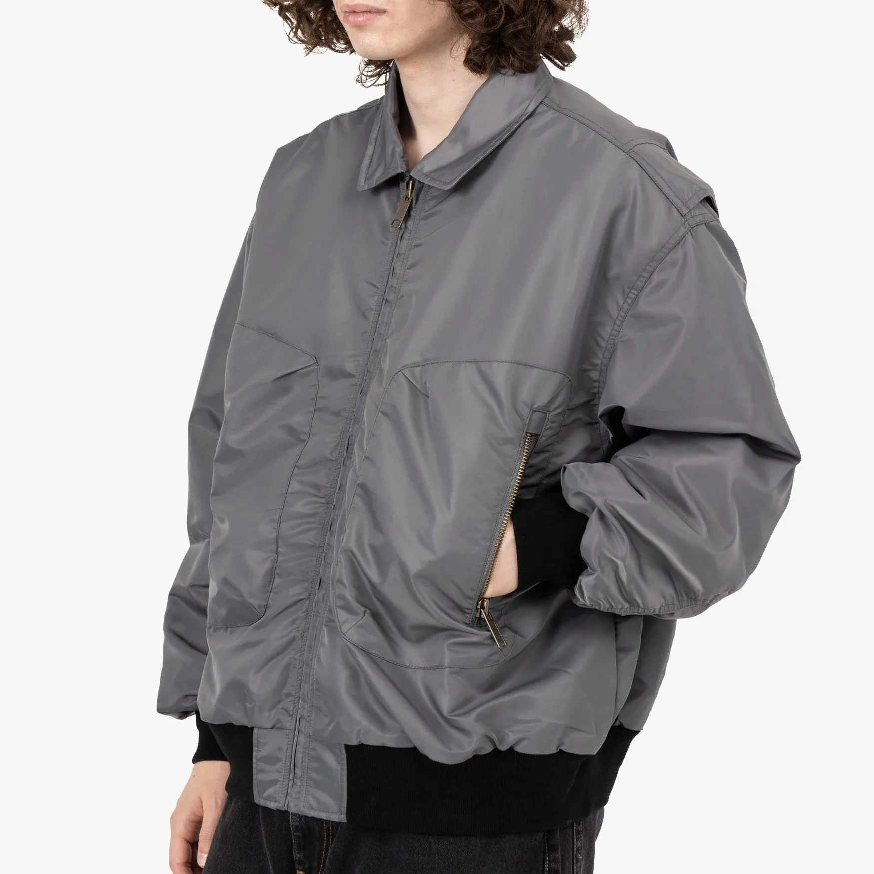 Brain Dead 3D Flight Jacket / Steel Wind Stop