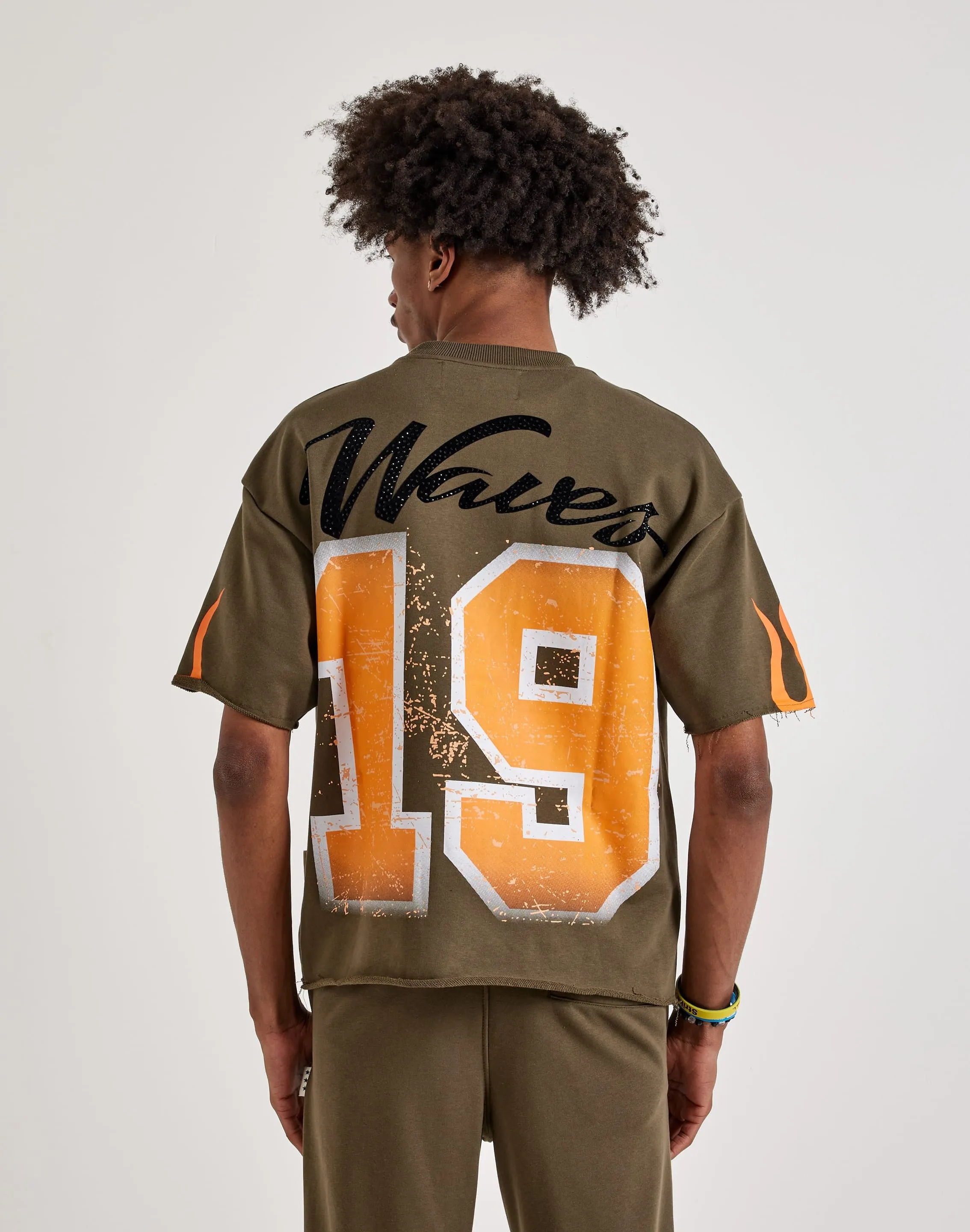 BKYS  Waves Short Sleeve Tee TaglessCollar Rain Proof