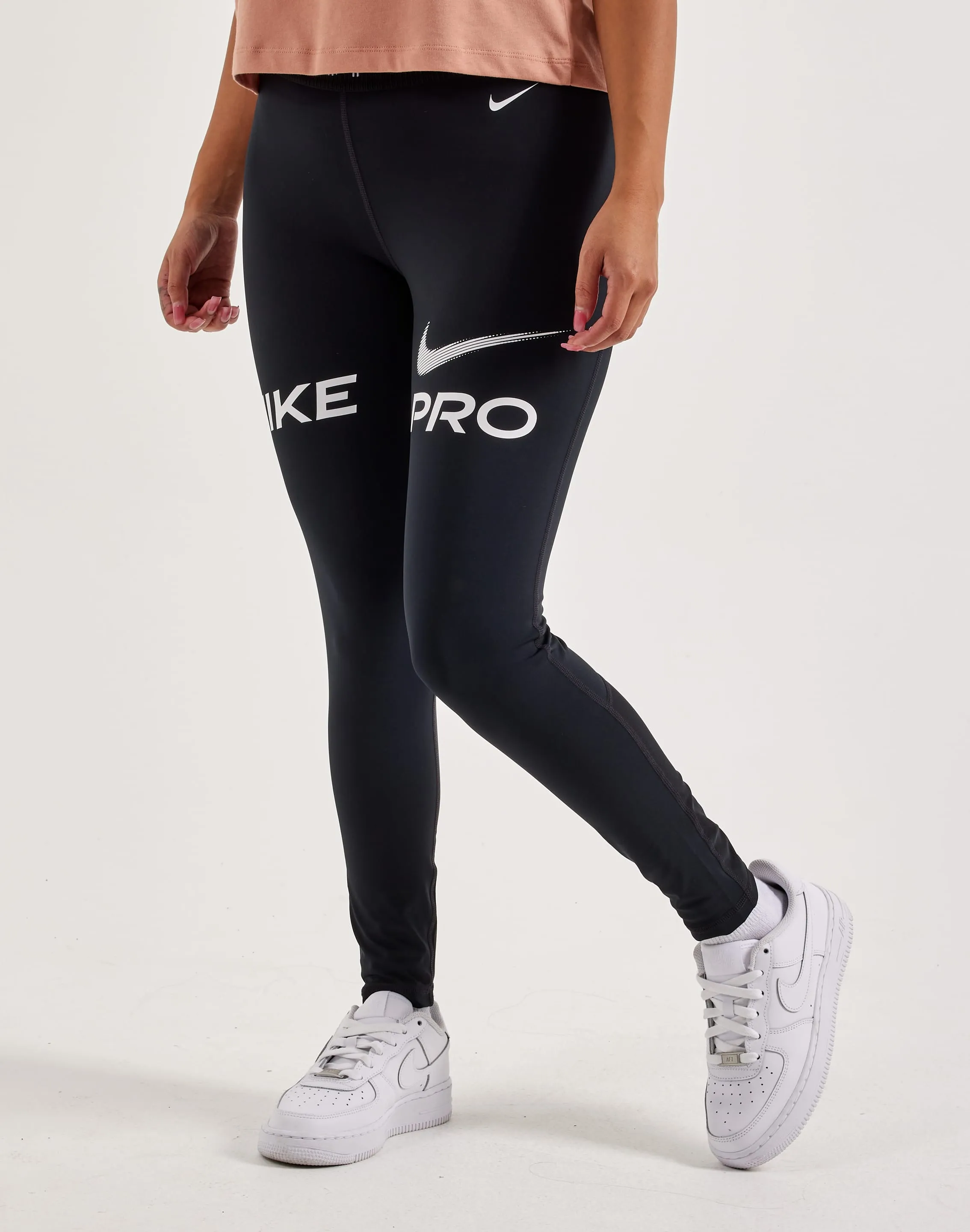 Nike Pro Mid-Rise 7/8 Leggings Date Vibe Cotton Glow
