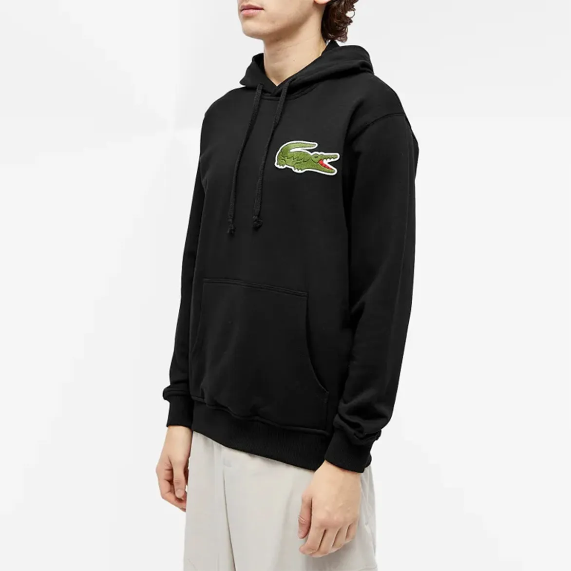 Zoom Proper Noble Grace CDG X LACOSTE CROC HOODIE - BLACK