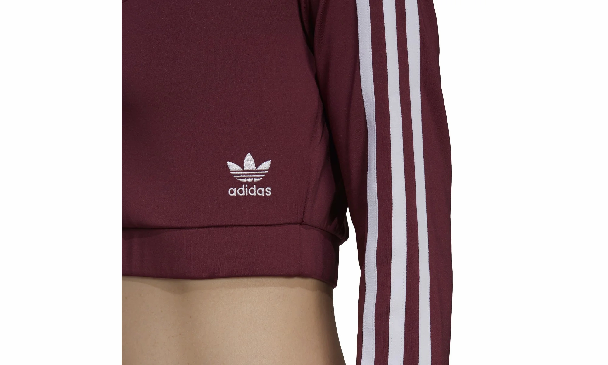 DoubleStitched Seams Adicolor Classics Long Sleeve Tee "Burgundy"