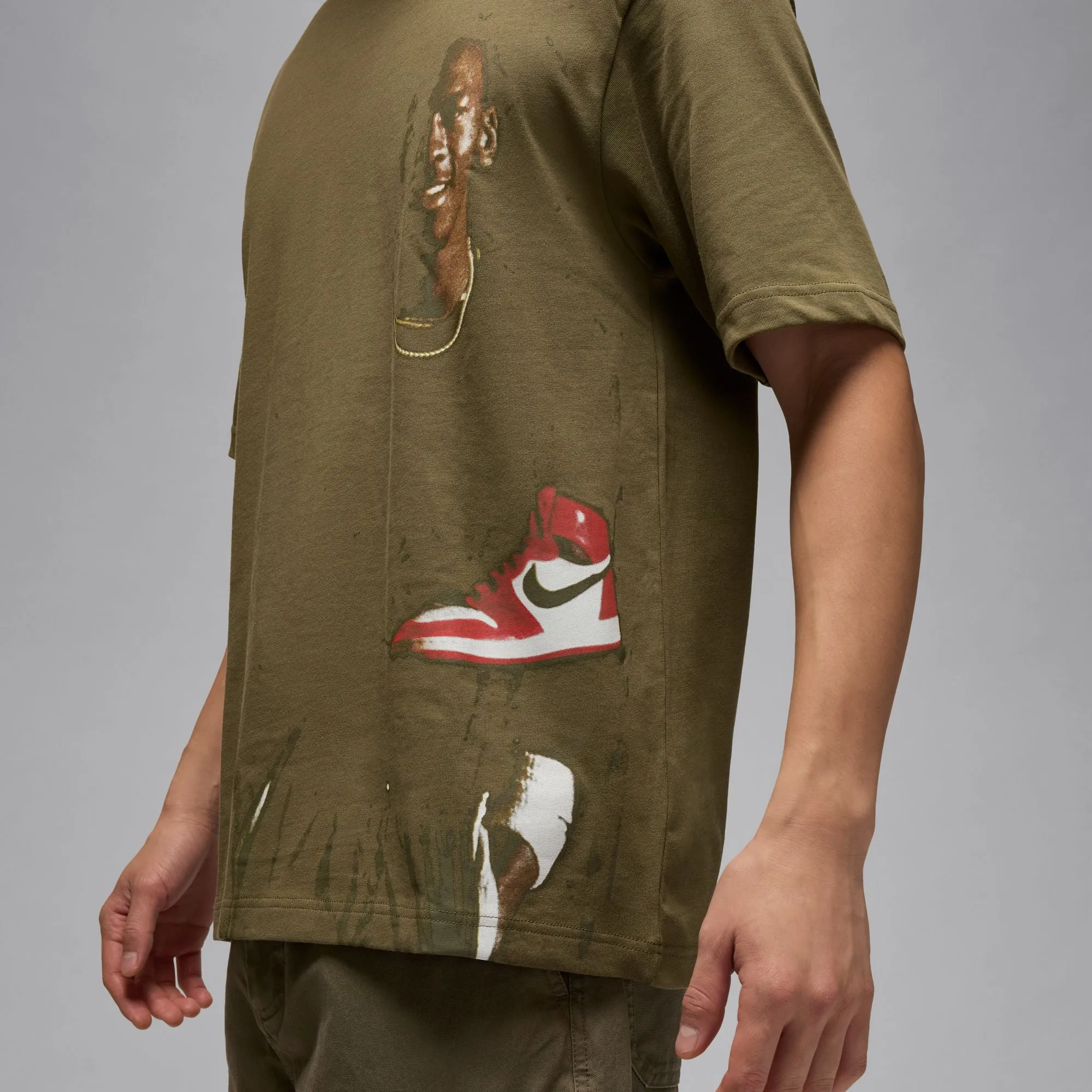 Zero Waste Jordan Men??s Crew Neck T-Shirt (Olive)