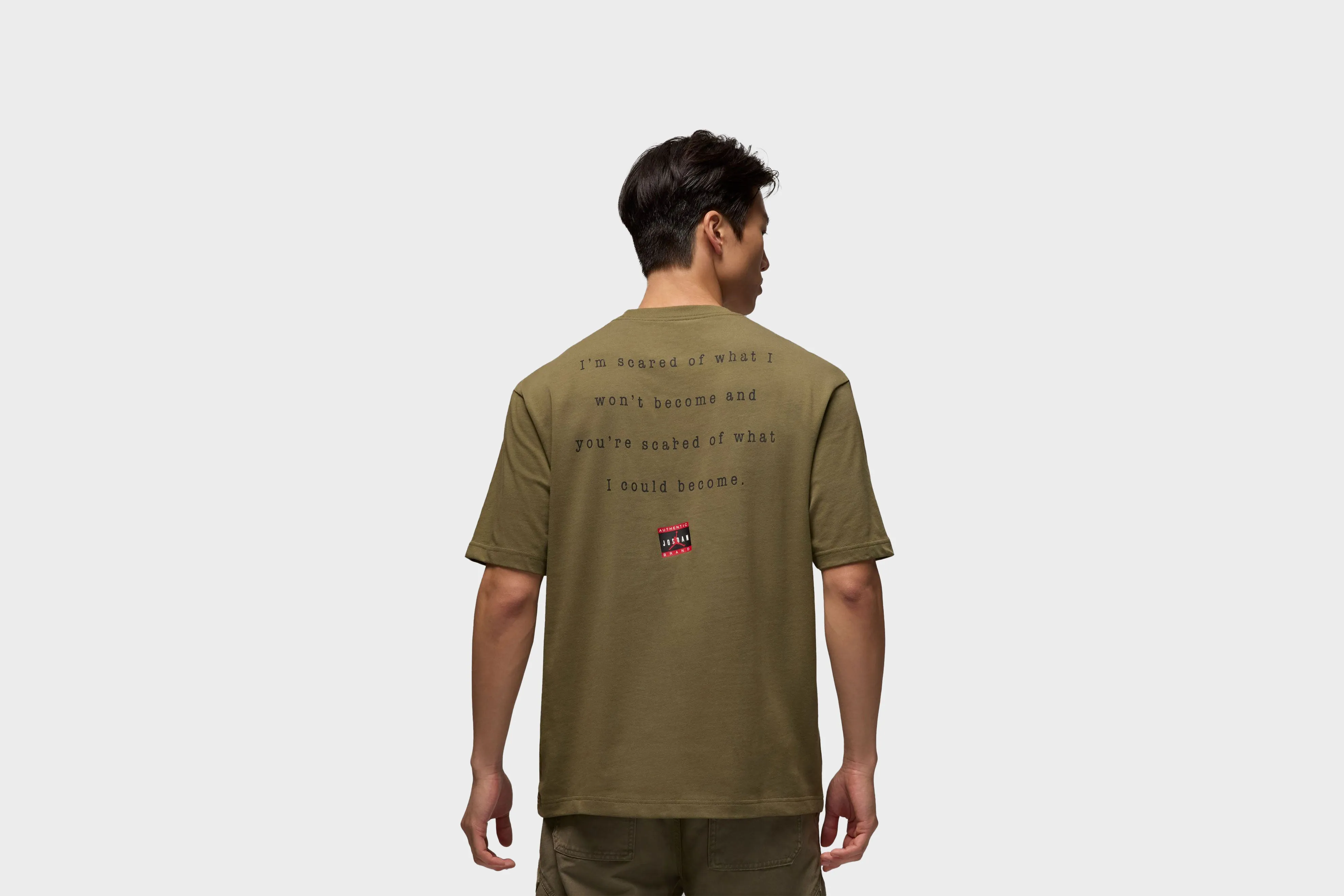 Soft Flow Jordan Men??s Crew Neck T-Shirt (Olive)