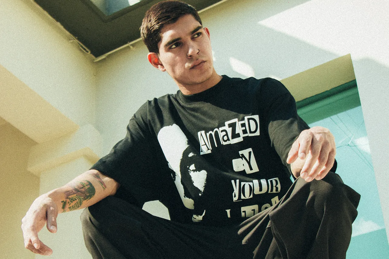 Lust 'Amazed By Your Lust' Tee Textured Weave Durable Overlock Stitch