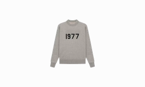 Evening Chic Joyful Mood Kids Essentials Crewneck "Dark Oatmeal"