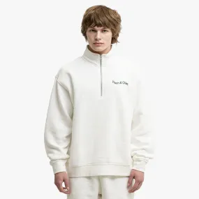 Museum Of Peace & Quiet Quarter Zip Up White Soft Modern Fit