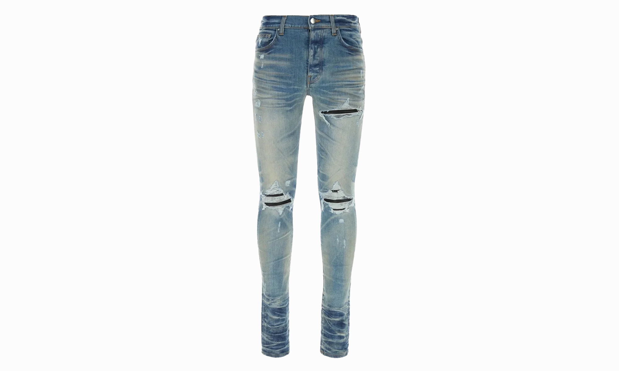 Plain Favorite Mx1 Leather Jeans "Honeycomb Indigo"