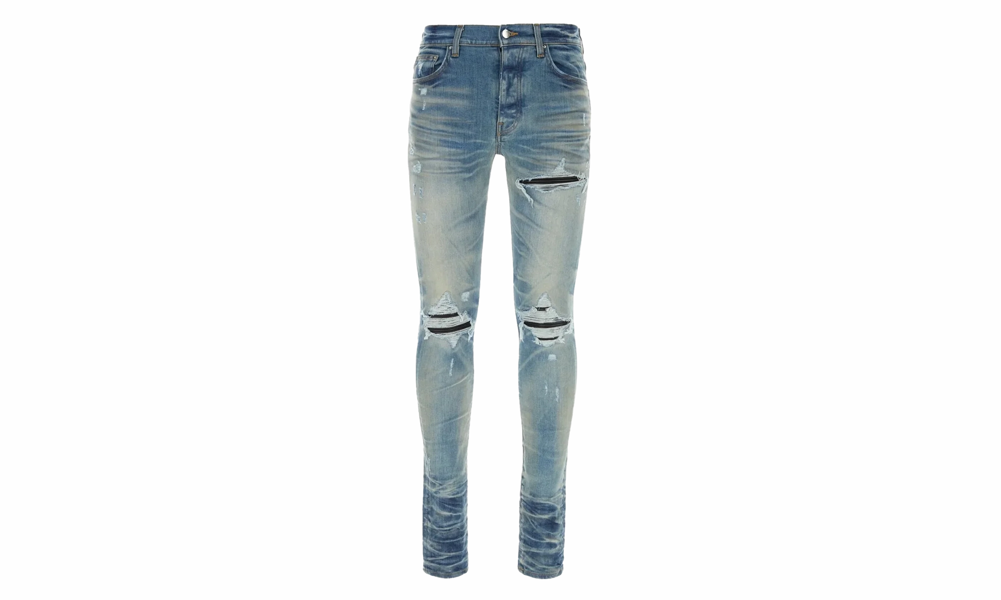 Mx1 Leather Jeans "Honeycomb Indigo" Standard Piece Trendy Evening Stroll
