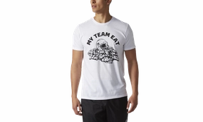 Ventilated Back Panel My Team Eat Savage Speed T-Shirt "White / Black"