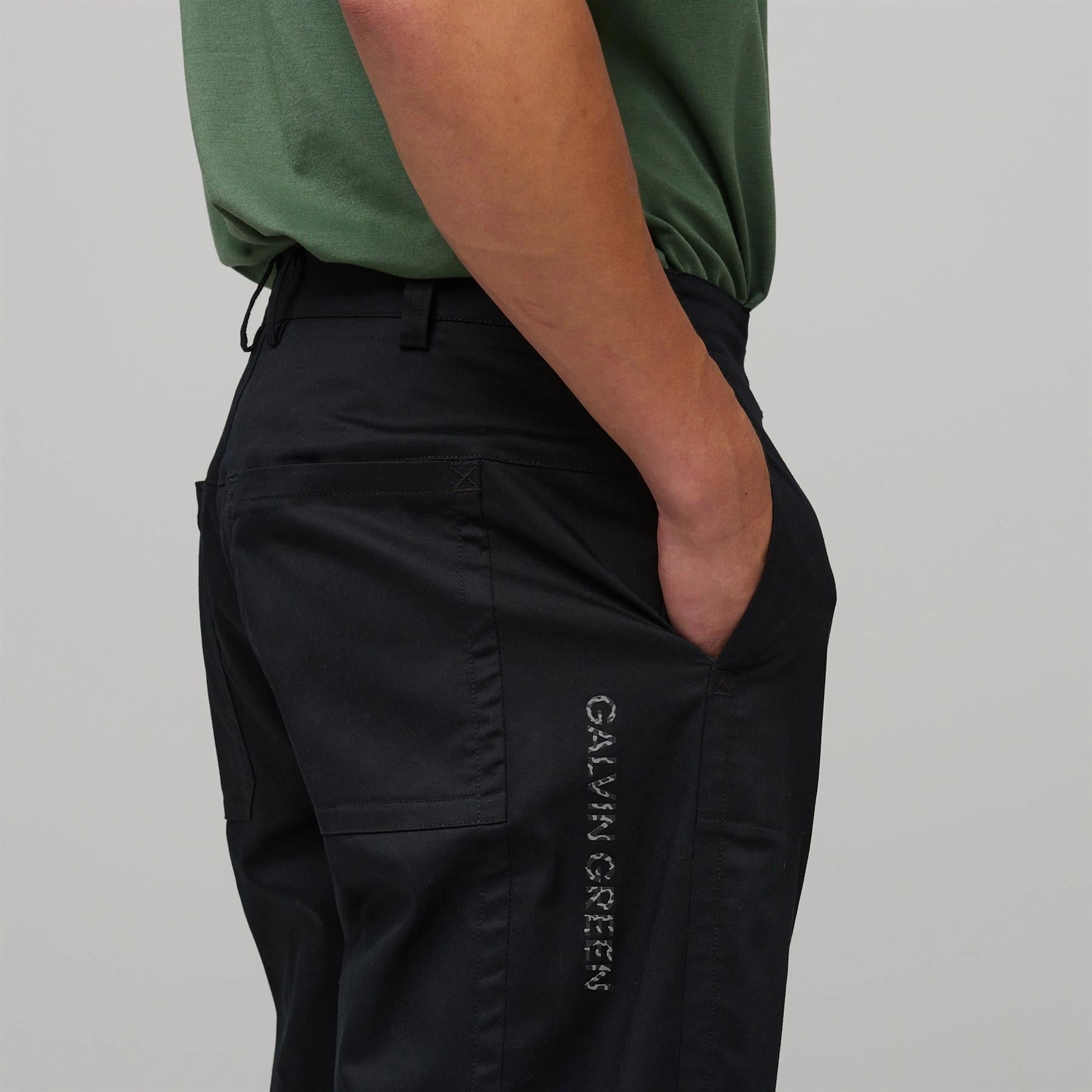 Softened Hem Nathan CONCEPT Golf Trousers Black